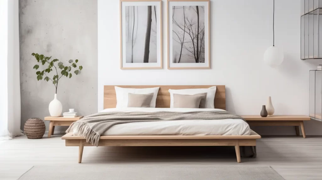Minimalist Bed Frames - Scandinvaian bedroom furniture