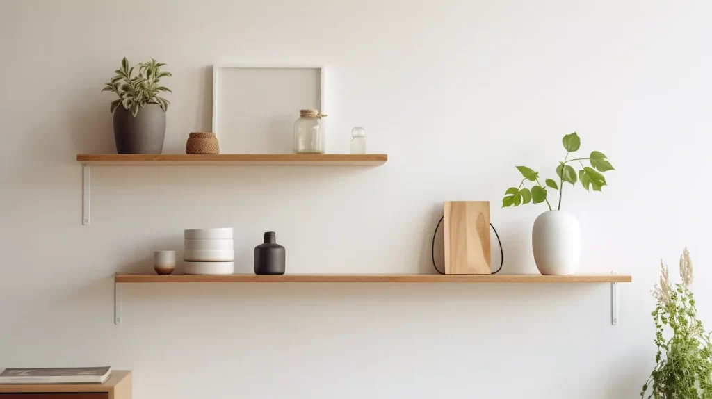 Floating Shelves for Display: Scandinavian interior design