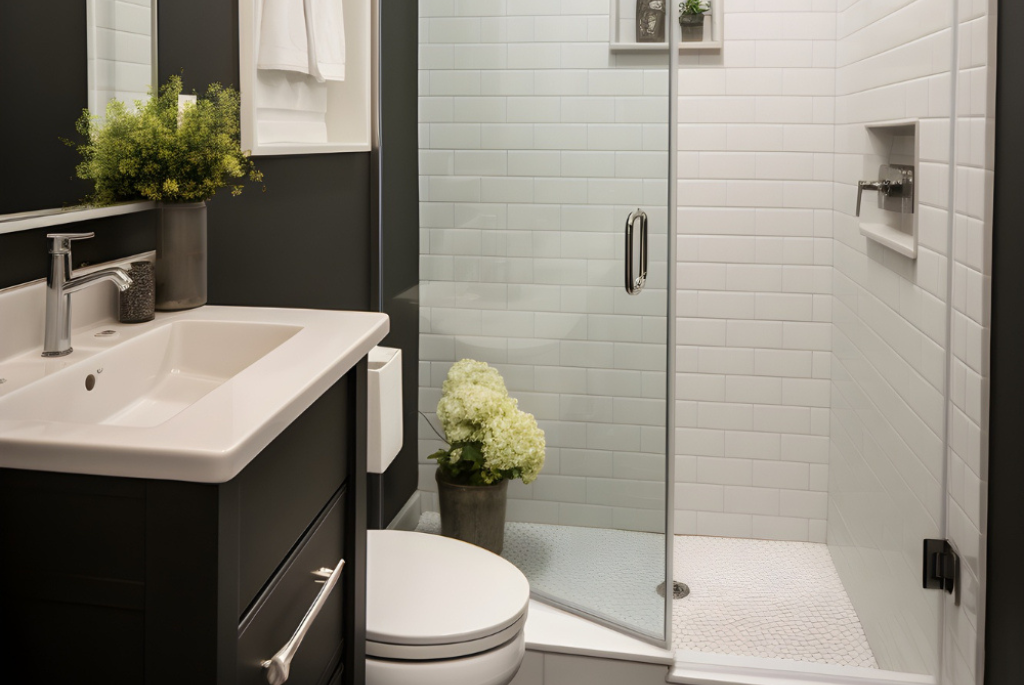 walk-in shower ideas for small bathrooms