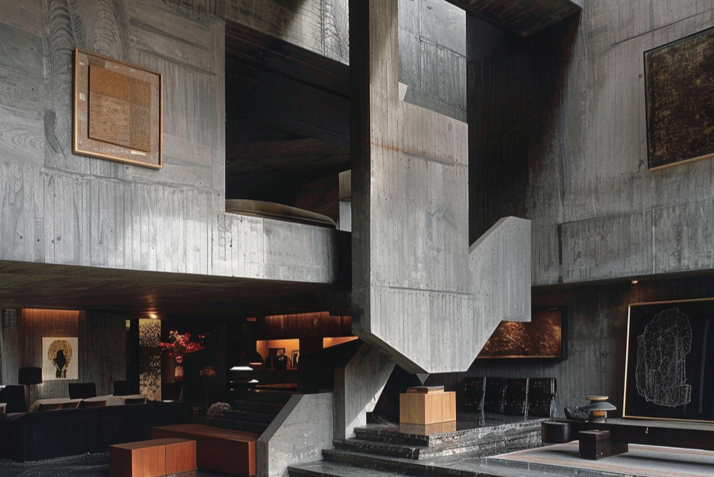 Brutalist Interior Design - Key characteristics 