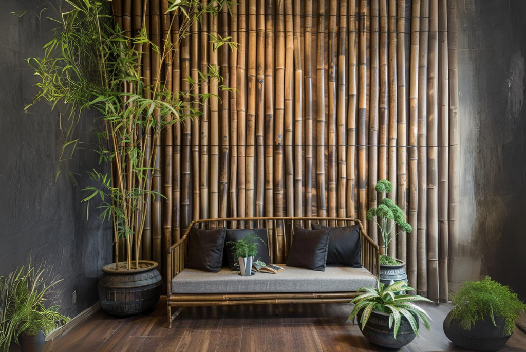 Carefully Choose the Colors- Bamboo Wall