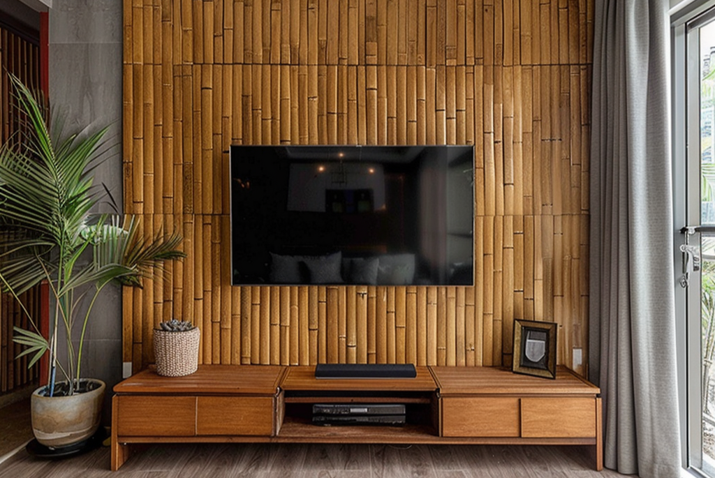 Bamboo Wall Cladding for Living Room