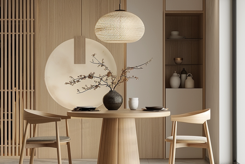 Japandi dining tables