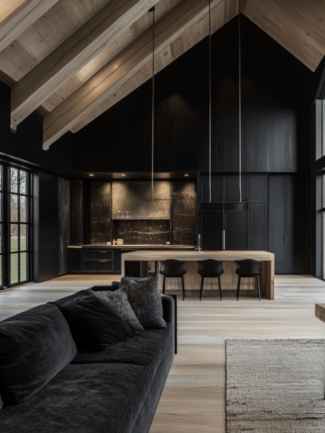 Transform Your Home with the appeal of a Black Barndominium Interior