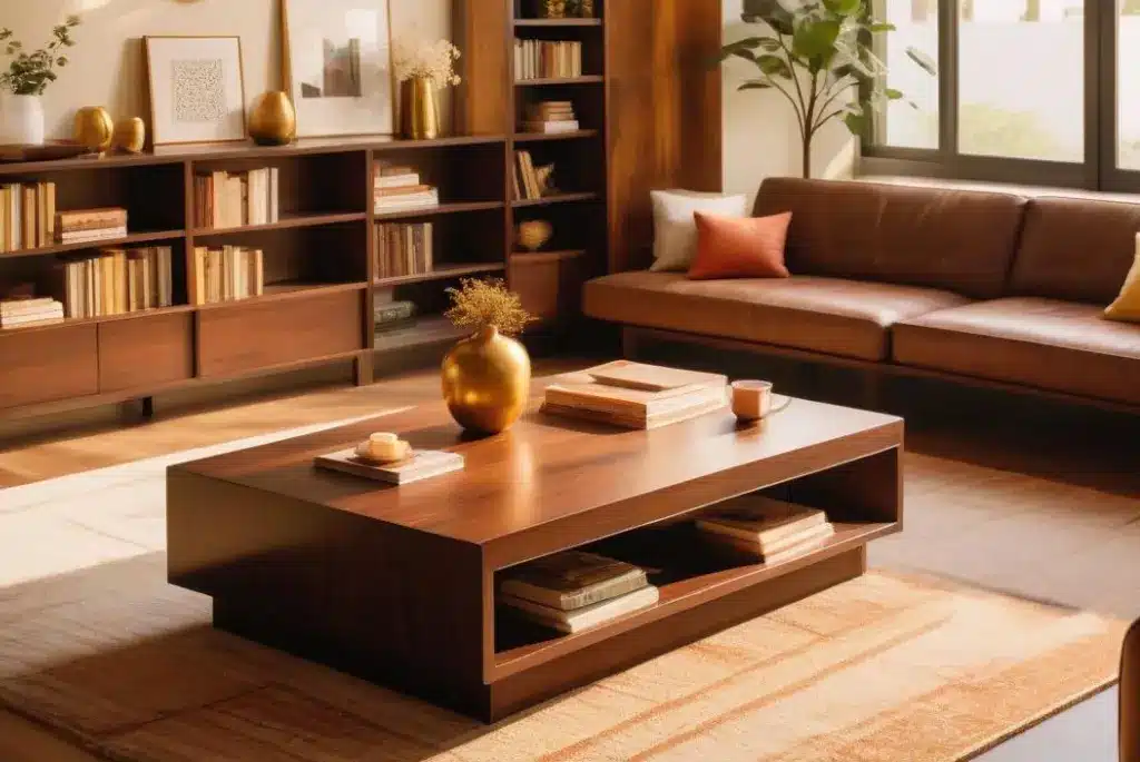 japandi coffee table with storage