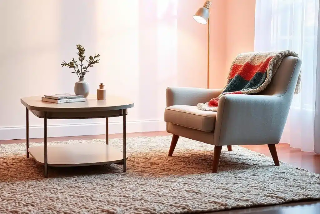 Textures with scandinavian furniture