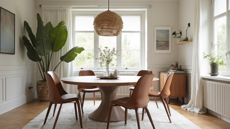 Japandi Round Dining Table: A Fusion of Function and Style