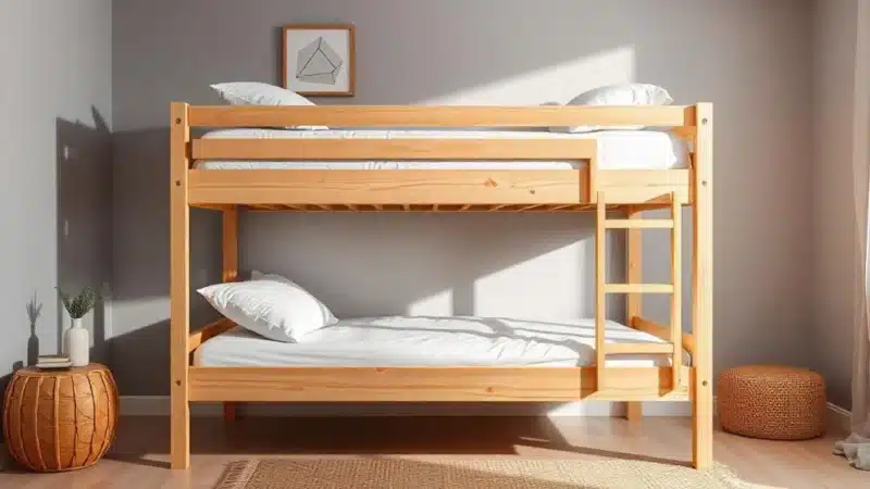 Scandinavian Bunk Beds: The Stylish Solution to Room Clutter