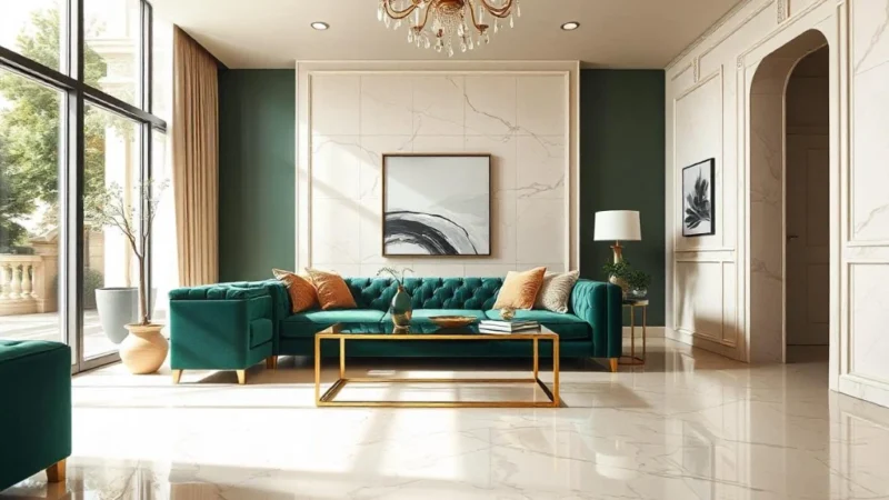 Create a Lasting Impression: Stylish Floor Tiles for Your Living Room