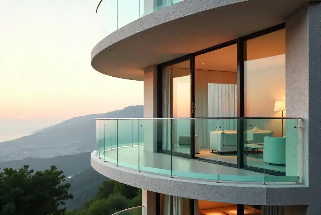 Curved Glass Railings