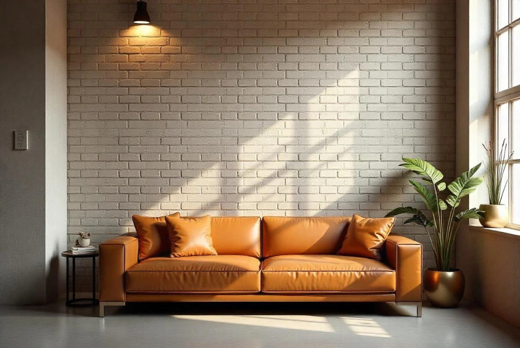 Concrete-Look Brick Tiles for Walls