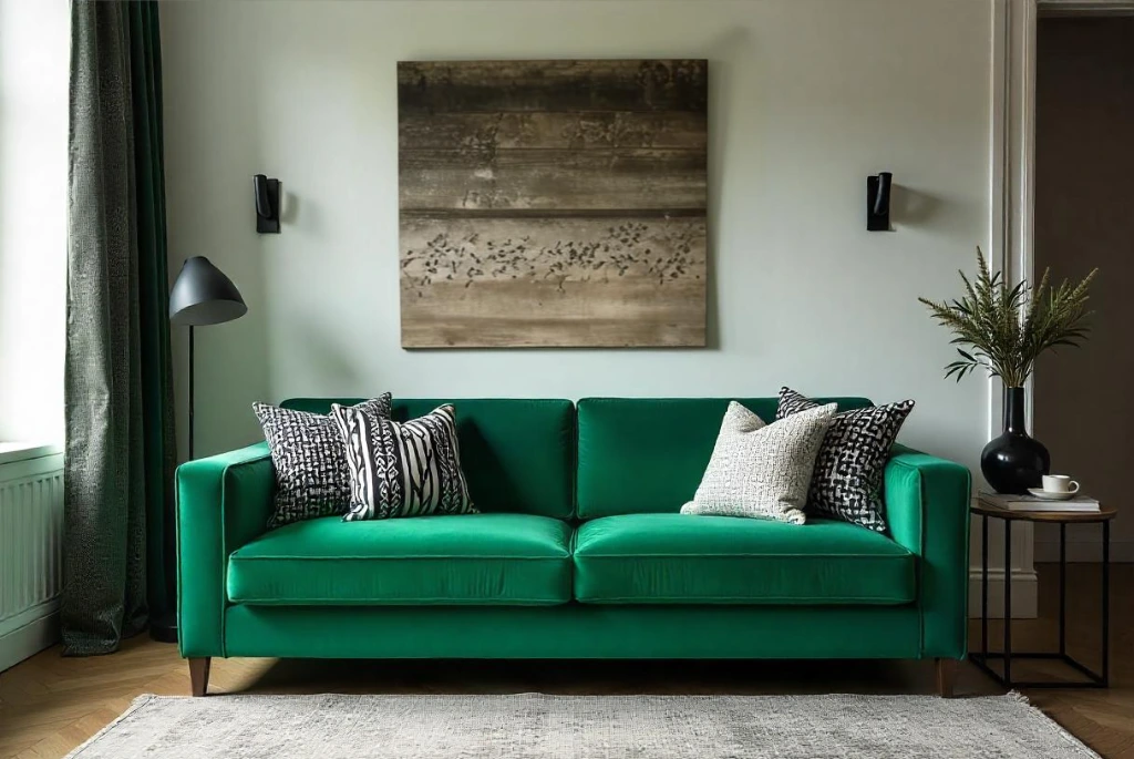 Green Living Room Couch