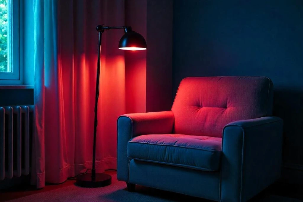 Black floor lamp