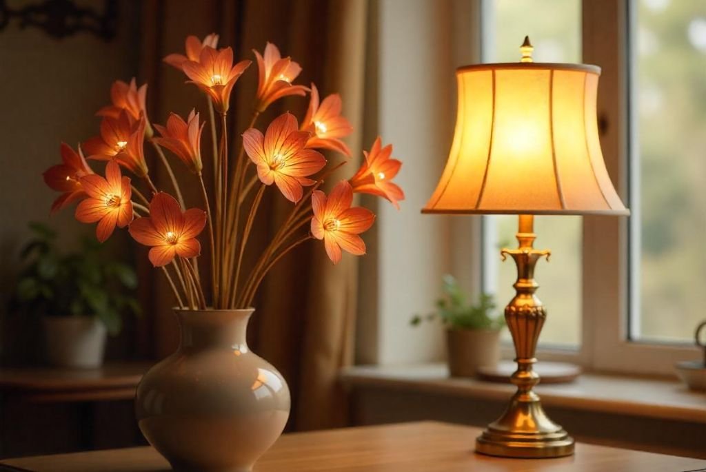 Boho-Chic Flower Lamps