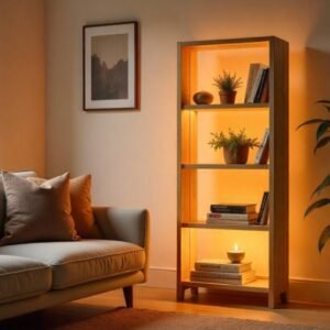 Floor Lamp With Shelves: Light it Up, Stack it Up!