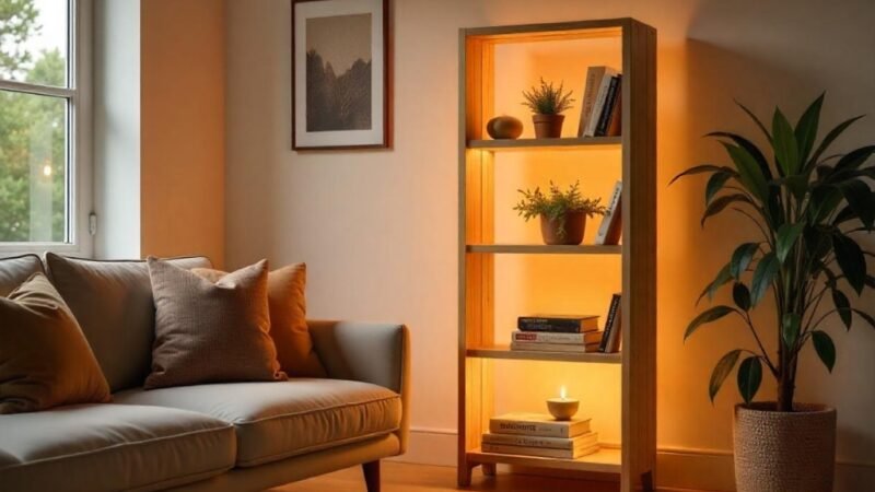 Floor Lamp With Shelves: Light it Up, Stack it Up!