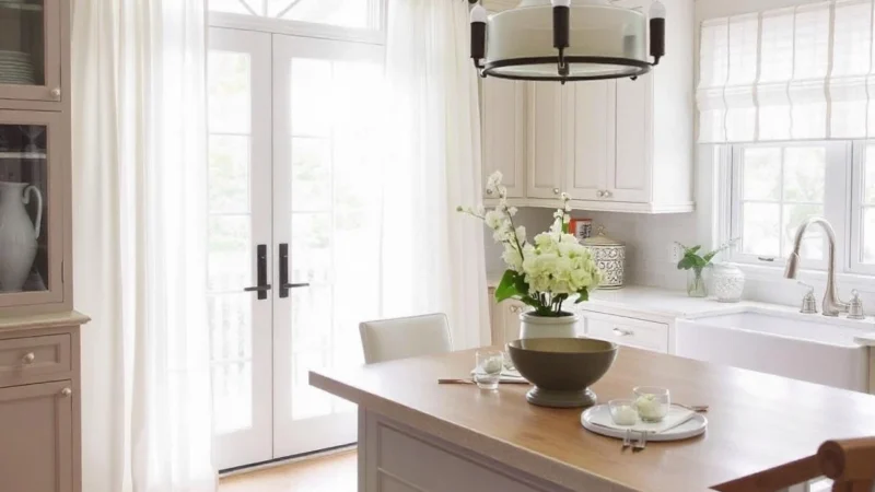 Softening the Space: The Beauty of White Kitchen Curtains