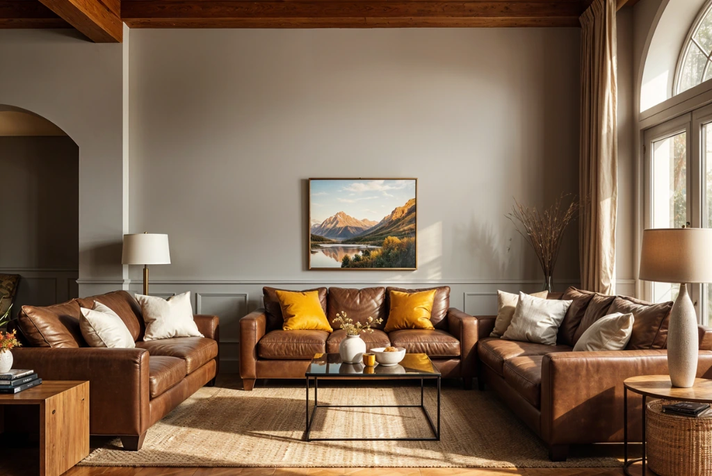 How to Choose the Perfect Living Room Colors with Brown Furniture