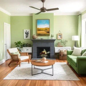 Trendy Green Paint for Living Room to Spruce Up Your Home 