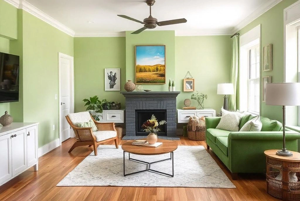 Trendy Green Paint for Living Room to Spruce Up Your Home 