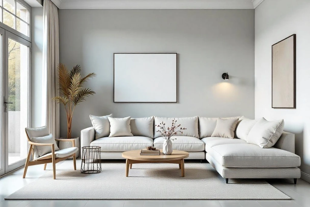 Living Room Paint Colors- Cool Greys