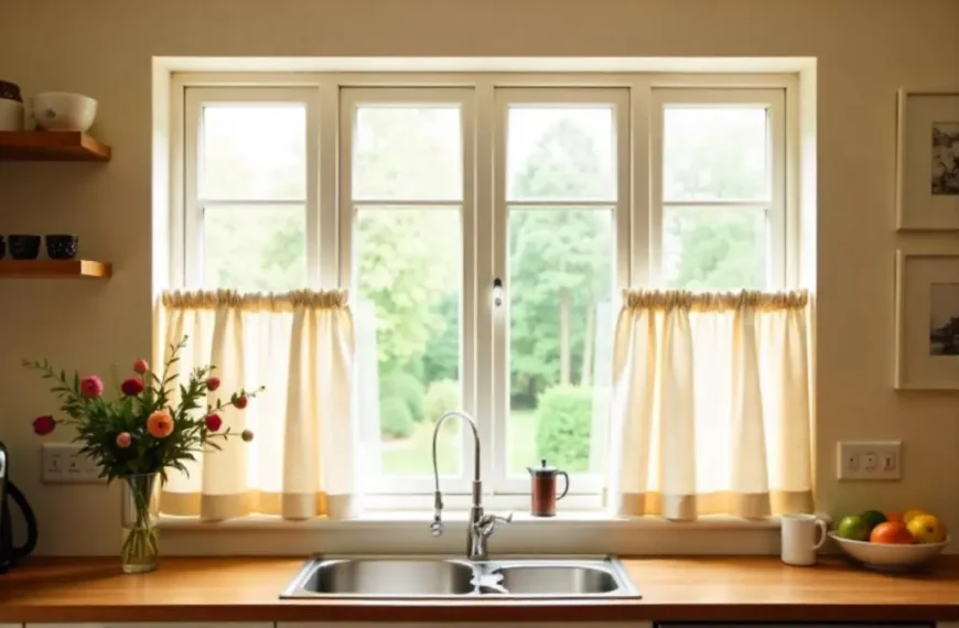 Half Curtain Kitchen