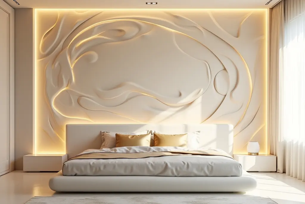 Romantic 3D Wallpaper for Bedroom Walls