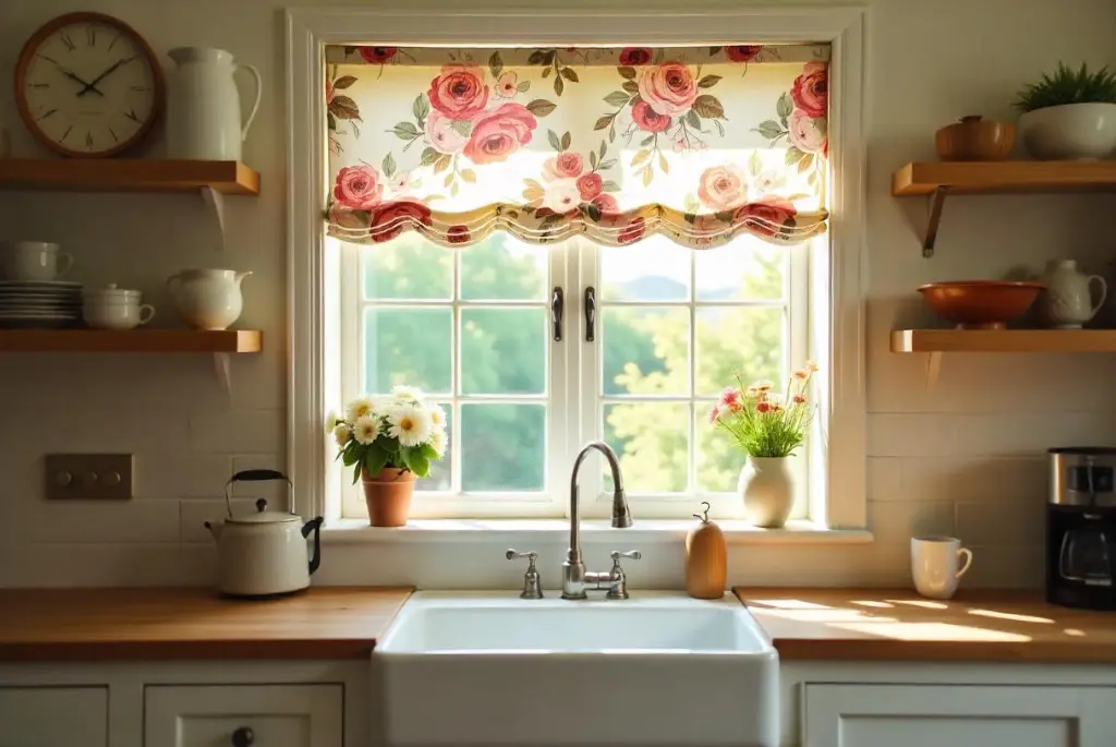 Half Curtain Kitchen