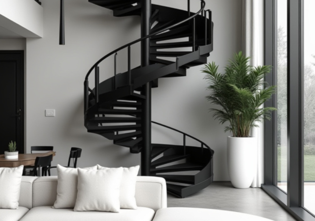 Black And White Living Room Interior Design