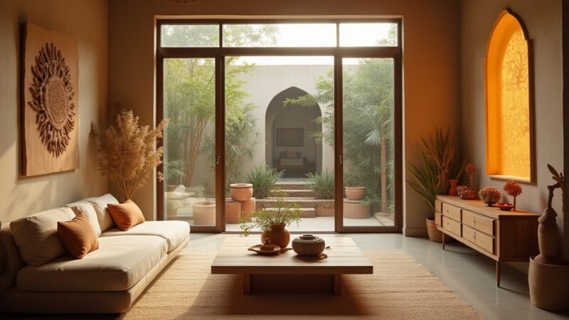 How to Blend Organic Modern Interior Design with Indian Elements in Modern Indian Homes
