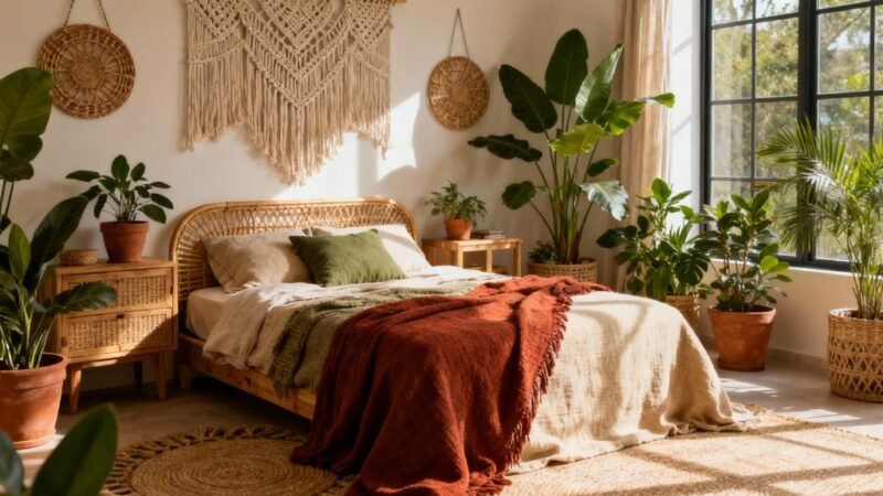 Boho Bedroom: A World of Comfort, Craft, and Free-Spirited Calm