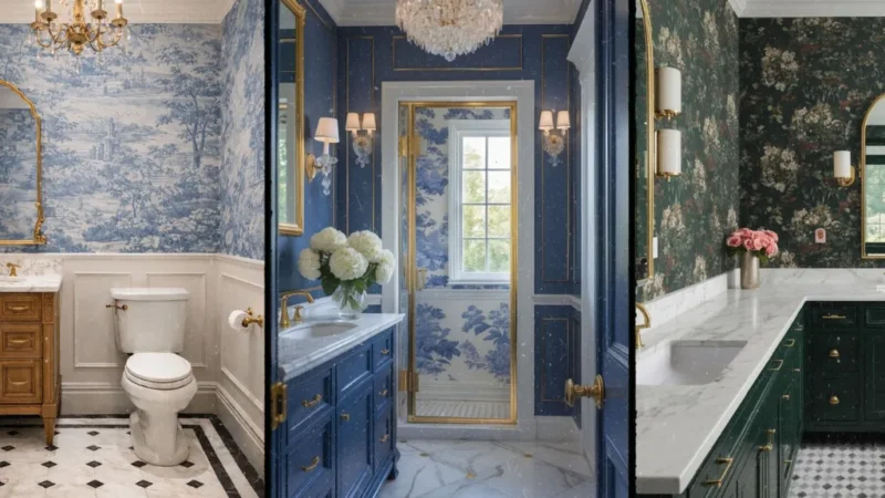10 Bathroom Wallpaper Ideas That Make Any Bathroom Look Designer