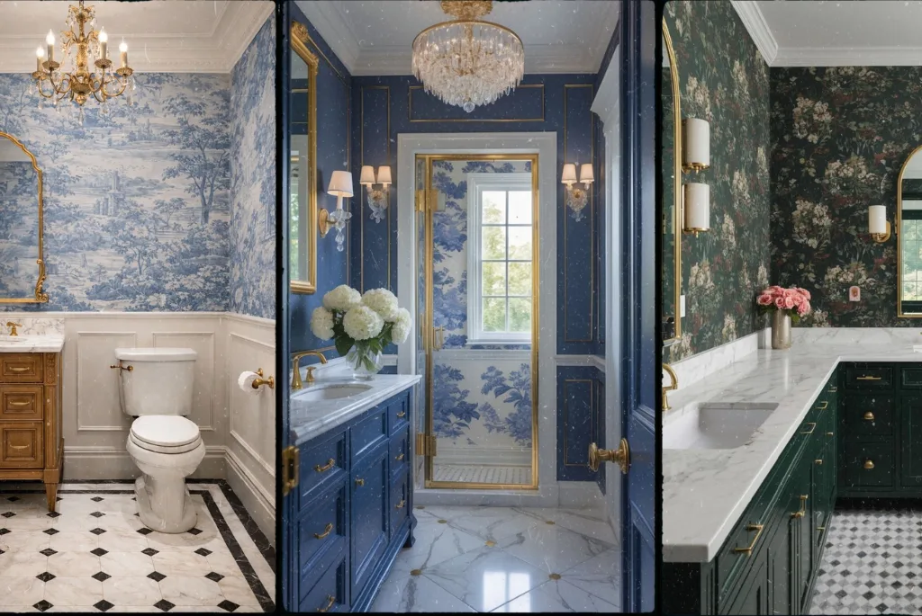 10 Bathroom Wallpaper Ideas That Make Any Bathroom Look Designer