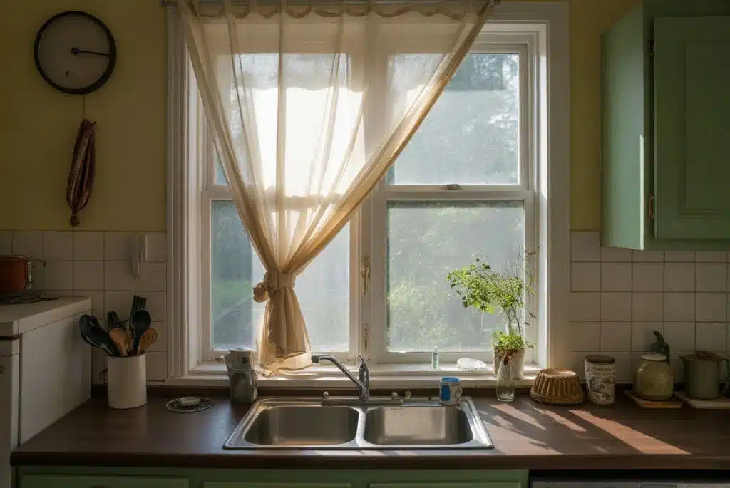 Curtain Designs For Kitchen: Mistake
