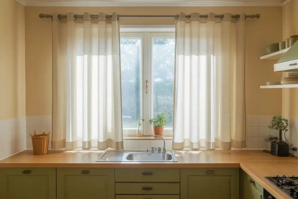 Curtain Designs For Kitchen: Simple