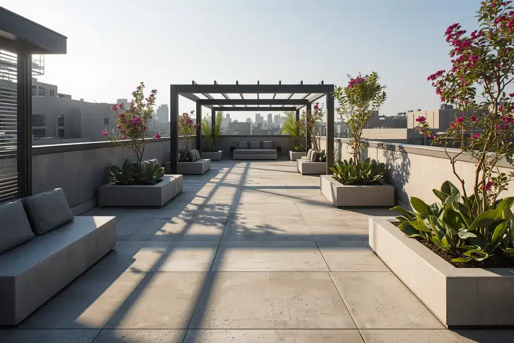 small roof terrace garden