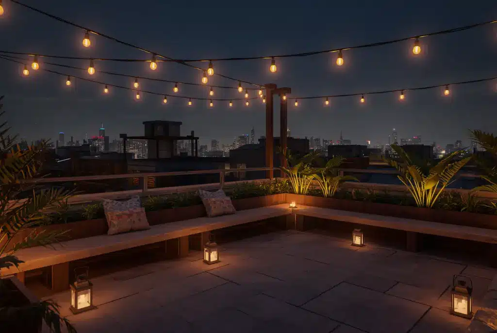 small roof terrace garden