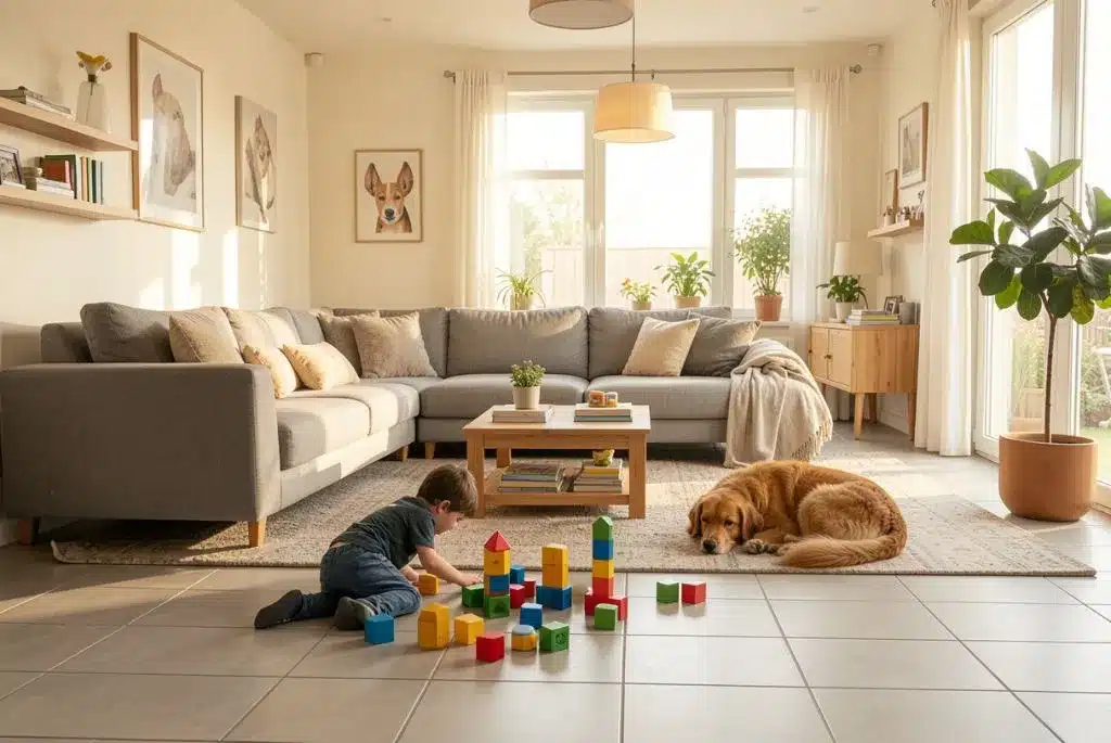 how to select tiles for living room