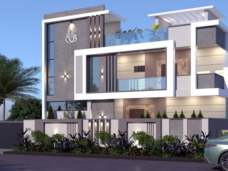 Contemporary Luxury Residence with Modern Architectural Facade